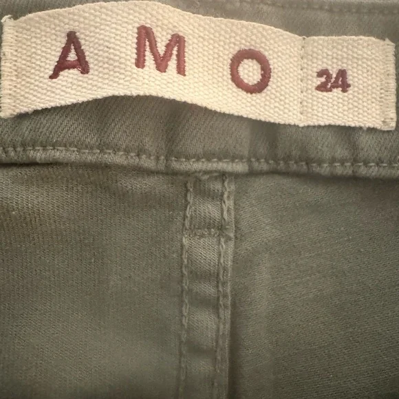 AMO Easy Army Trouser in Tea Leaf (Olive Green) Size 24 - Picture 4 of 5